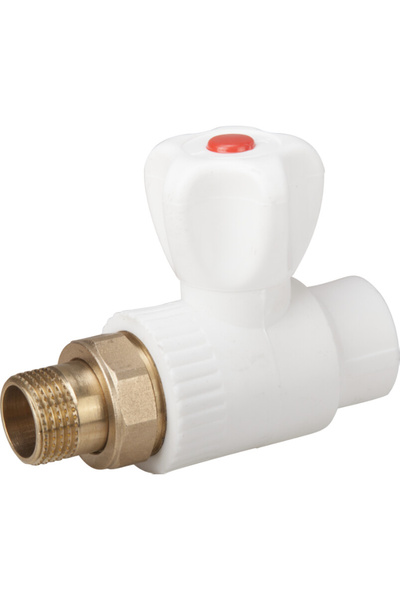 EVOSANITARY Robinet drept pentru radiator PP-R ESS 20 mm 1/2 inch