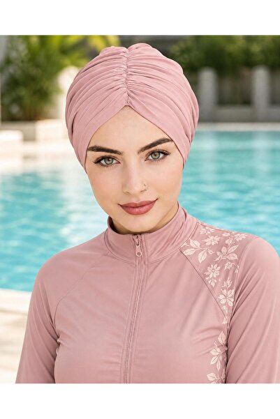 R&S modibone Ready-made Bonnet Powder Color with Gathered Front and Back Tie