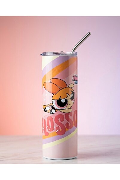 Generic BLOSSOM كوب فتيات القوة power puff girls tumbler