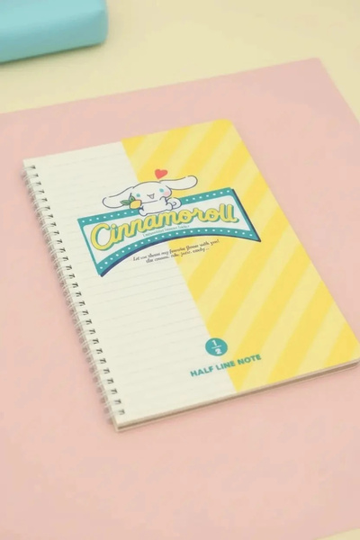 SANRIO Lisanslı Cinnamoroll Retro Koleksiyonu B5 Spiral Telli 80 Sayfa Defter