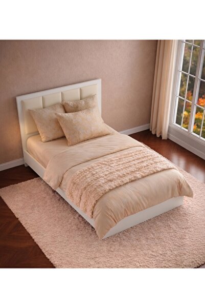 Noiss Home Decor Spring 90x190 Tek Kişilik Başlıklı Karyola Takım