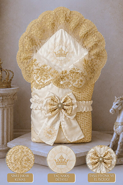 Tomuycuk Newborn Baby Boy Girl Blanket and Swaddle - Lacy Mevlütlük & Hospita...