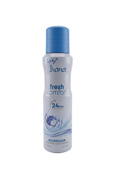 Lady Diana عطر فريش كومفورت غير كحولي للجسم 150 مل |   عطر منعش طويل الأمد لل...