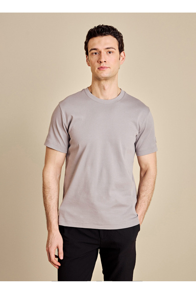 BROOKS BROTHERS Gri Erkek Standart T-Shirt BBSS26MTS002
