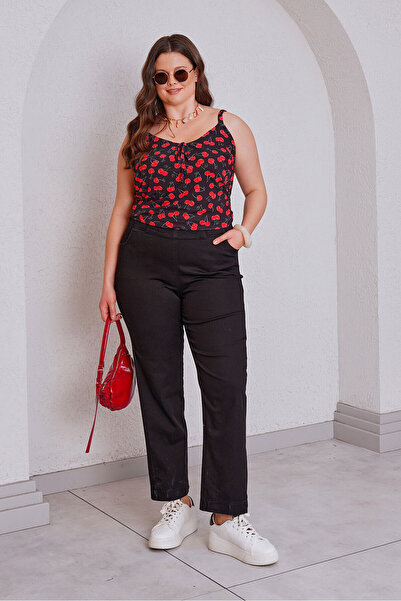 Femina Blugi MOM cu talie elastică din Lycra +54