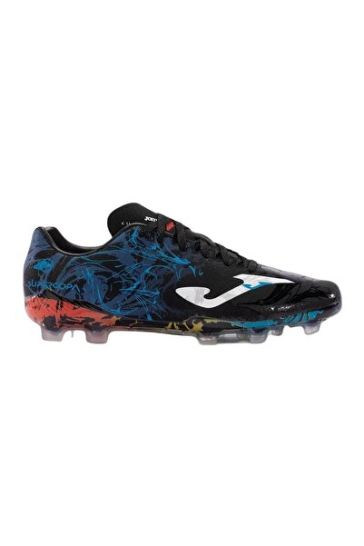 Joma Super Copa 2441 Negro Azul Firm Ground FG Krampon - Siyah - 44