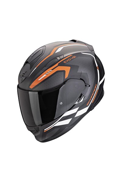 Scorpion EXO 491 Evo Kripta Kapalı Motosiklet Kaskı Mat Siyah Oranj