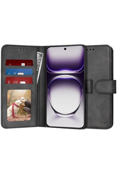 Techsuit Husă pentru Oppo Reno12 - Jurnal - Negru