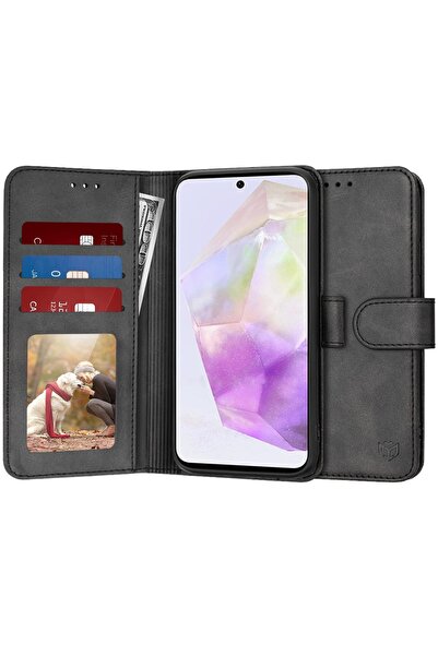 Techsuit Husă pentru Samsung Galaxy A36 5G - Jurnal - Negru