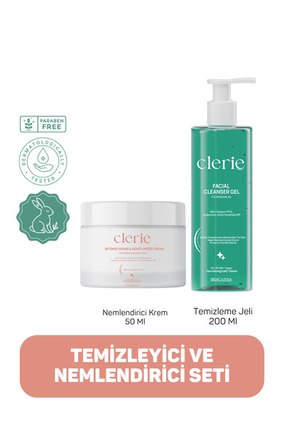 Clerie Cosmetics Aşırı Yağlanma Karşıtı Yüz Temizleme Jeli & Bariyer Güçlendi...