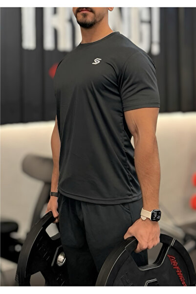 Sapeur Erkek Spor Tişört- Slim Fit Antrenman Üstü