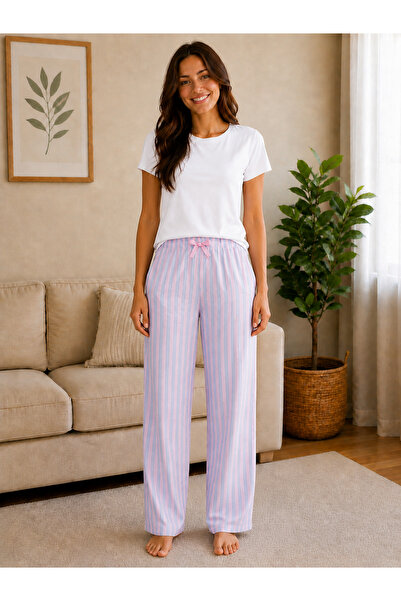 MyRia Ring Viskon Likralı Pijama Altı