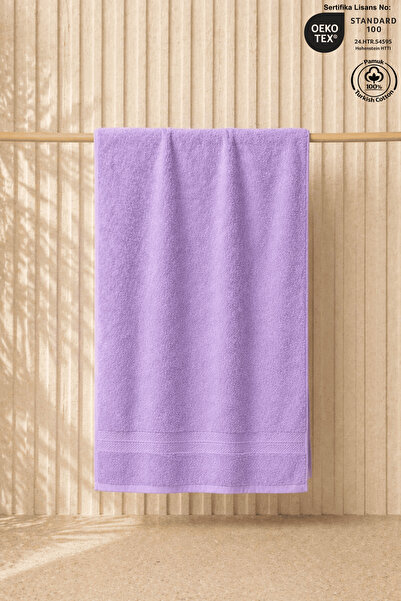 Ellaline Πετσέτα θαλάσσης Lilac 100% βαμβακερή πιστοποιημένη πετσέτα θάλασσας...