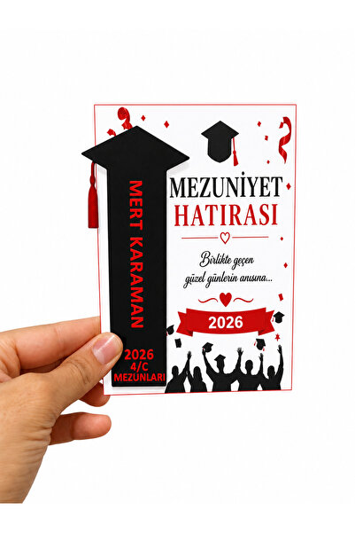 Kal Studio 5’li Kişiye Özel Mezuniyet Hatırası Ayraç – 3D Baskı İsimli Mezuni...