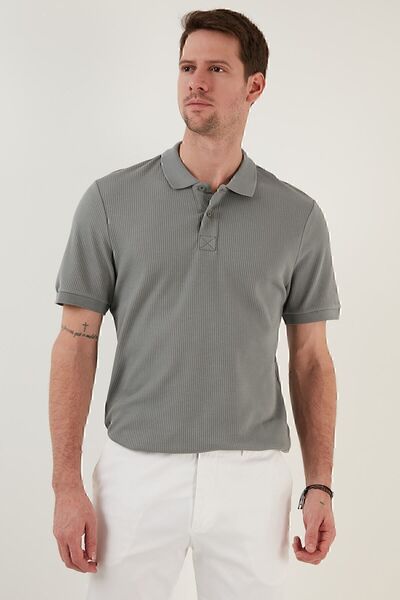 Buratti Pamuklu Slim Fit Düğmeli Erkek Polo Yaka T Shirt 5902281 Tişört