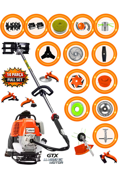 Cros LOMBARD İtalia L-t500 G-tec 10 In 1 Sırt Tipi Ot Çim Çalı Biçme Tırpanı ...