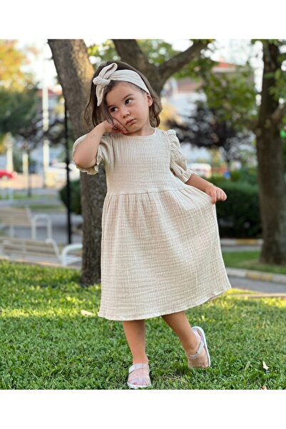 Süslüm Kids Organska muslin boemska haljina