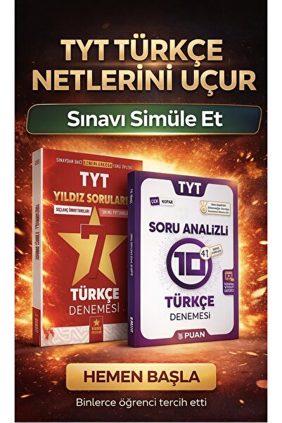 3D Yayınları Tyt Türkçe Deneme Seti Yıldızlı Sorular Ve Puan Denemeleri Günce...