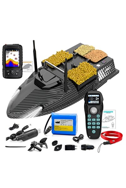 iUni Barcă plantată, Nadit și Momit V803 PRO, GPS, sonar, 18000mAh, 4 rezervo...