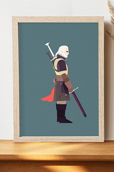 Luna Marissa Μινιμαλιστική αφίσα The Witcher 3 - Αφίσα παιχνιδιού από χοντρό ...