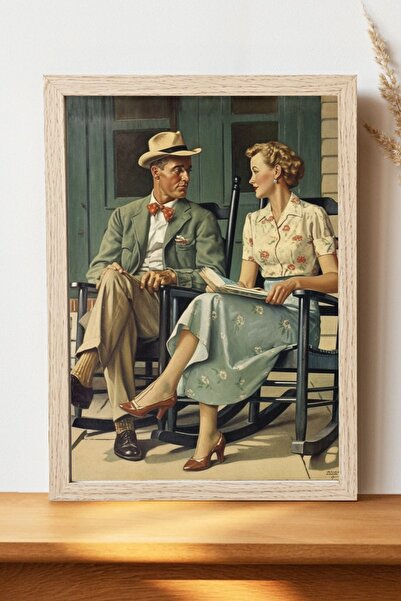 Luna Marissa Vintage αφίσα - Χοντρό χαρτί χωρίς περιθώριο, ψηφιακή αφίσα τέχνης