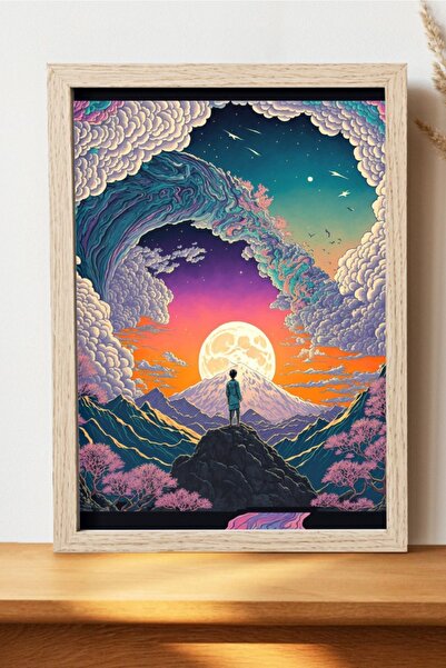 Luna Marissa Εικονογράφηση Sky Poster - Ψηφιακή αφίσα τέχνης από χοντρό χαρτί...