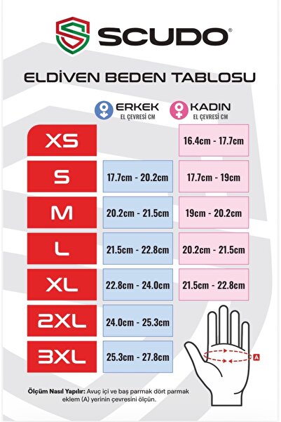 Scudo Strike 1 Air Kısa Parmak Yazlık Motosiklet Eldiveni - CE EN 13594:2015 Sertifikalı