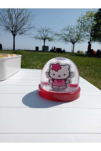 LDY Hello Kitty Sevimli Kar Küresi – Işıltılı Dekoratif Mini Kar Küresi | Mas...