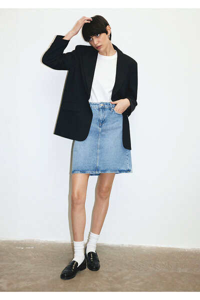 Mavi Valerie Lässiger offener Jeansrock 1319886784