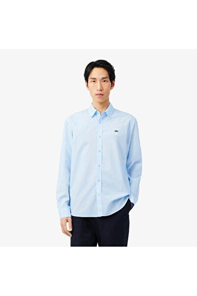 Lacoste قميص بوبلين مطاطي بقصة عادية - CH2316-00-T01