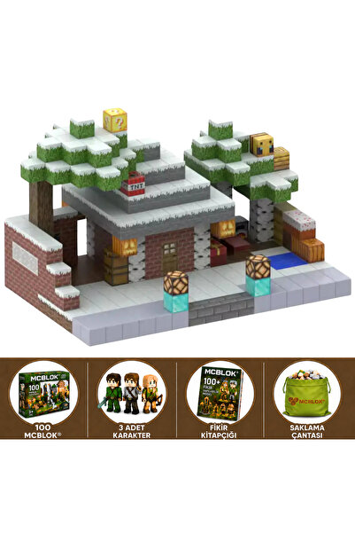 McBlok Minecraft Manyetik Küp Blok Yapı Taşı 100 Parça