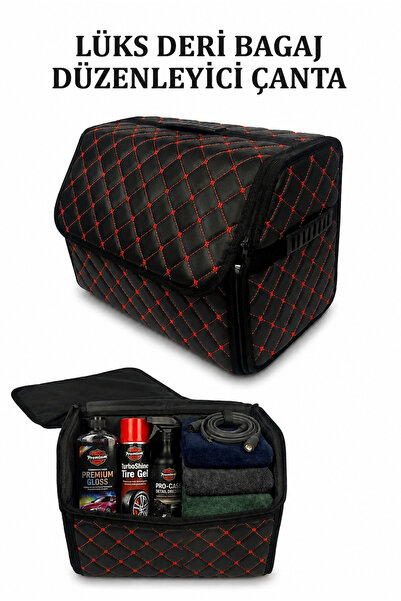 ECARTEKS PREMİUM QUALİTY CAR ACCESSORİES Oto Bagaj Düzenleyici Çanta Kapitone...