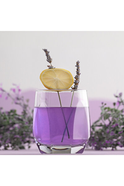 LAV Diamond Glass Water Cup Set of 6 215 ml (Dessert Serving)
