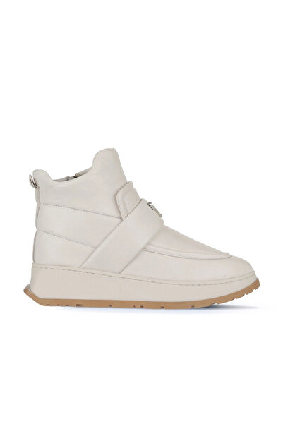 Bueno Shoes Cizme de damă din piele bej cu toc 01wa7403-502