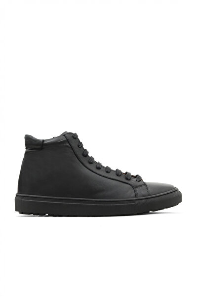 Bueno Shoes Black Leather Women's Flat Boots 01Wz7700