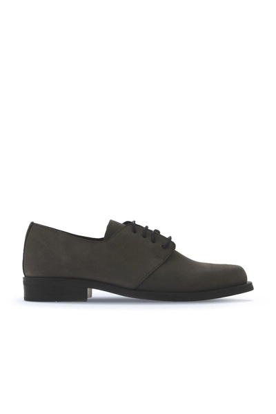 Bueno Shoes Pantofi plati de damă din nubuc gri închis 01wv8600