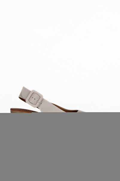 Bueno Shoes Sandale cu toc cu pană pentru femei din piele gri 01we4002