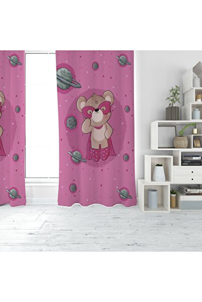 EVSEHOMES CURTINA DE FOLOSĂ CU O ARIPI DE IMPRIMARE DIGITALĂ HERO BEAR