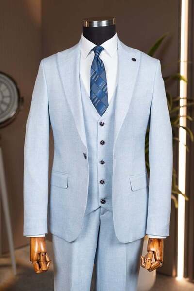 terzi ayhan Vest Suit Blue