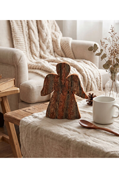 BOLTZE HOME Decoratiune Inger din Scoarta de Lemn Boltze Home, Stil Rustic si...
