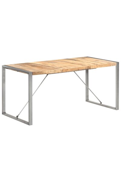 Concept Masă de bucătărie, 160x80x75cm, lemn masiv de mango nefinisat
