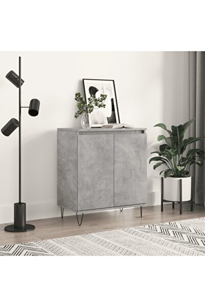 Concept Servantă, gri beton, 60x35x70 cm, lemn prelucrat