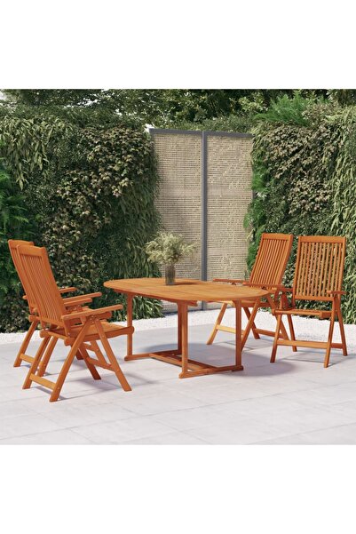 Concept Set mobilier de grădină, 5 piese, lemn masiv de eucalipt