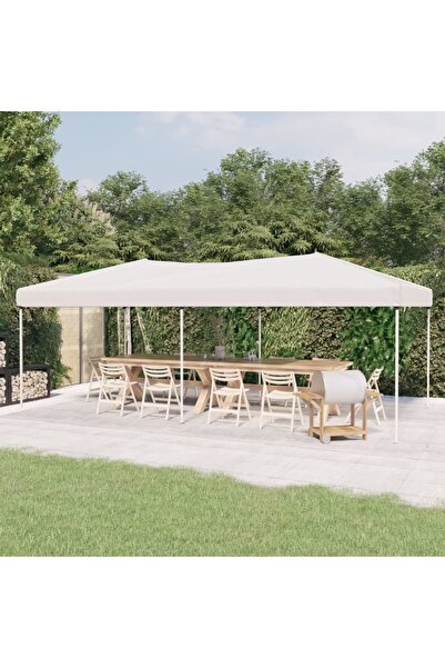 Concept Cort pliabil pentru petreceri, alb, 3x6 m