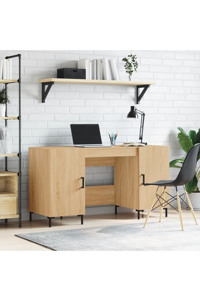 Concept Birou, stejar sonoma, 140x50x75 cm, lemn compozit