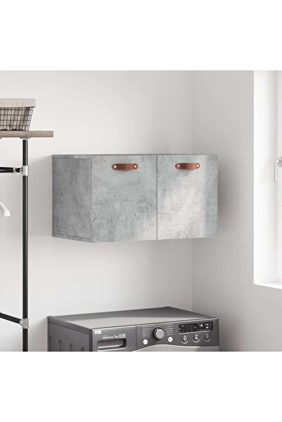 Concept Dulap de perete, gri beton, 60x36,5x35 cm, lemn prelucrat