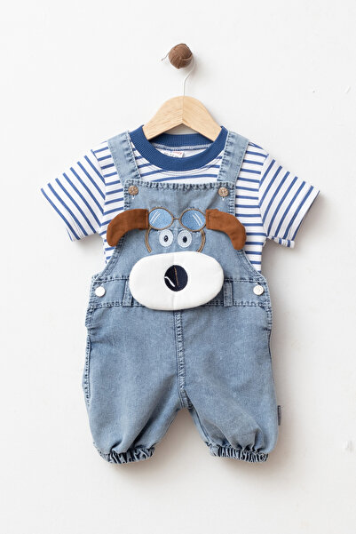 YUKOBABY Baby Mini Explorer Jeans 2-Piece Set with Slopet & Badi Gift