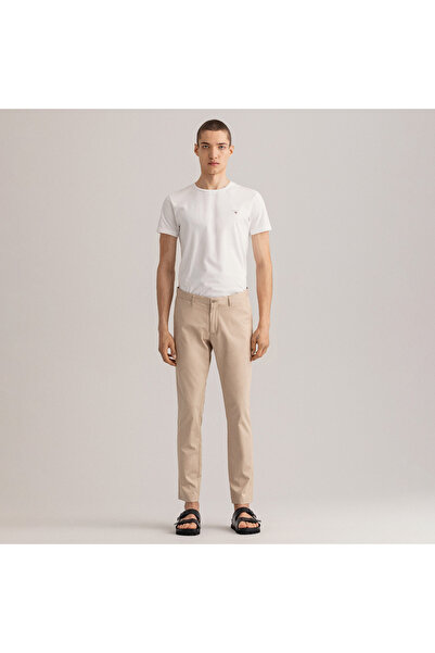 Gant Erkek Bej Slim Fit Hallden Pantolon