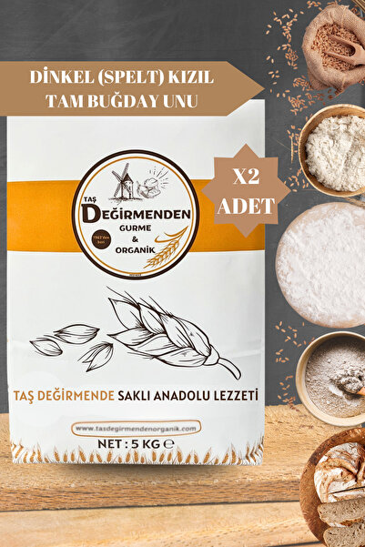 Taş Değirmenden Organik Dinkel Spelt Kızıl Tam Buğday Unu - 10 Kilo