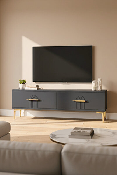 cnyr TSA1215A - İDATV120 TV STAND, TV SEHPASI ANTRASİT 120CM